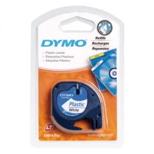 Dymo 91201 Black on WhiteLabel Tape 12mm x 4m