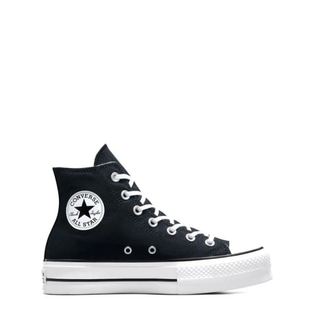 Converse Black/White/White Chuck Taylor All Star Lift Platform Black Female 5 197915UK