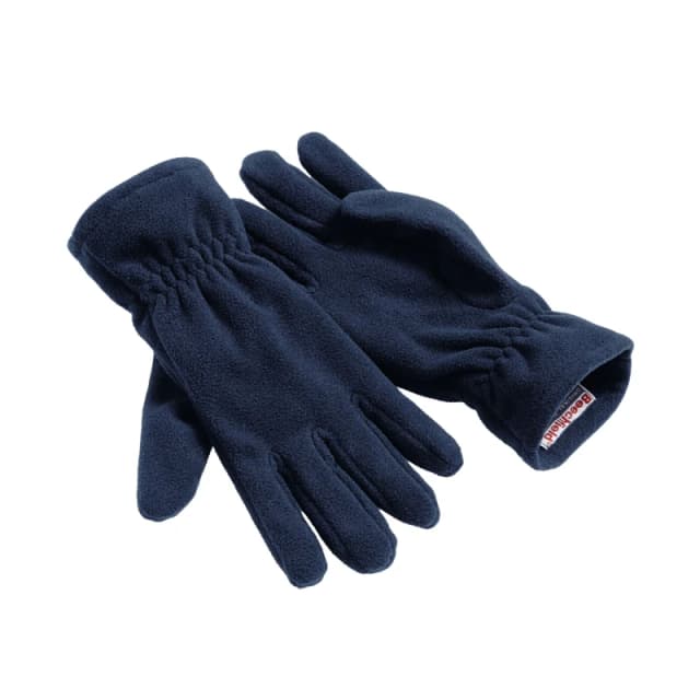 Beechfield Beechfield Men Alpine SupaFleece Gloves in Navy Size: Small Navy S Male 5063527402585
