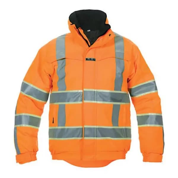 India Hydrowear India High Visibility Pilot Jacket with Glow in the Dark GIS Tape Orange S HYD131005ORS