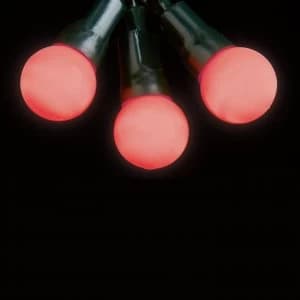 Premier Decorations 5m LED Pearl Berry Multi Lights - Red