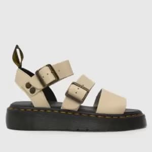 Dr Martens Beige Gryphon Quad Sandals