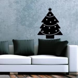 KBSNOEL-14 Black Decorative Wall Sticker