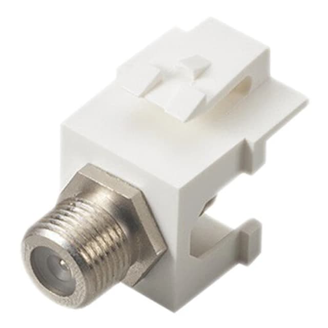 Cablenet Cablenet F Type Female - Female Keystone White HCIFP-25