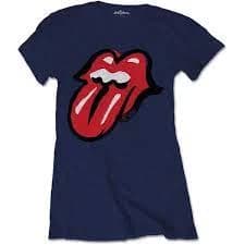 The Rolling Stones - No Filter Tongue Womens XX-Large T-Shirt - Blue
