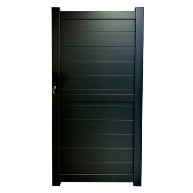 Exeter Premium Metal Side Gate - Black