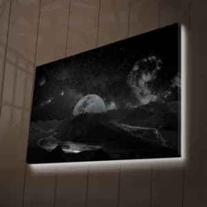 NASA-026 Multicolor Decorative LED Lighted Canvas Painting