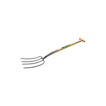 4711043210 Premier Strapped Manure Fork 32' Wooden Handle T - Bulldog