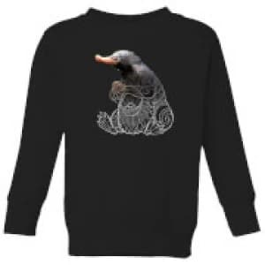 Fantastic Beasts Tribal Niffler Kids Sweatshirt - Black - 11-12 Years