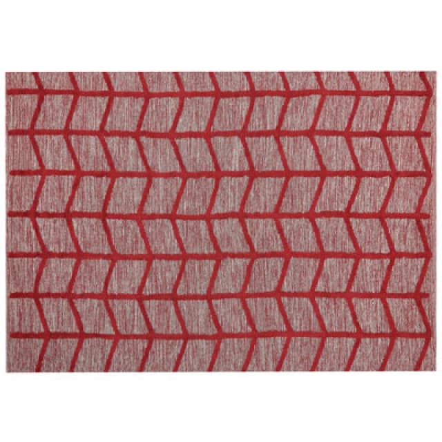 Beliani Rug Sivas Red 160 X 230 Cm Cotton