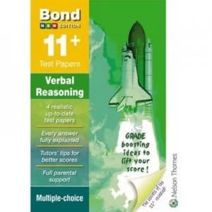 Bond 11+ Test Papers Verbal Reasoning Multiple Choice Pack 1 by Frances down Paperback