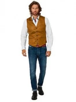 Joe Browns Winning Waistcoat - Tan, Size 38, Men
