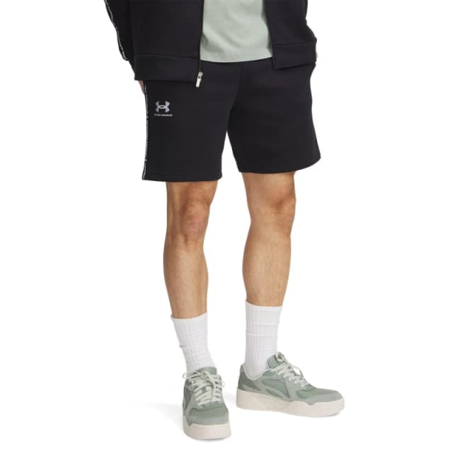 Under Armour Mens Fleece Jogger Shorts Black male M