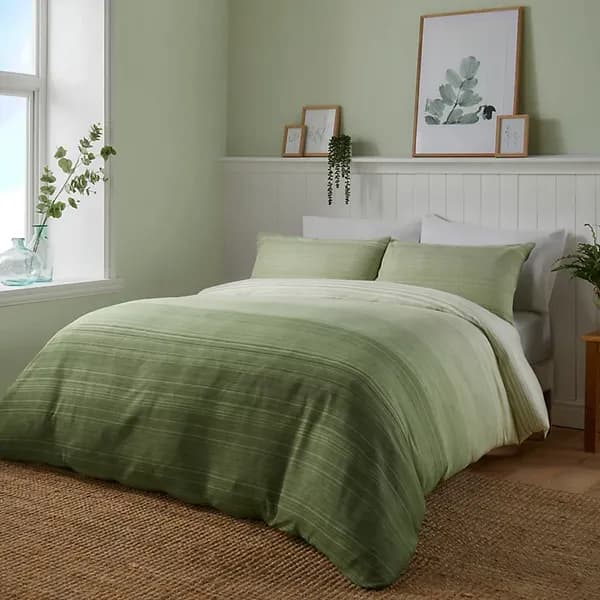 Fairhaven Duvet Cover & Pillowcase Set Green