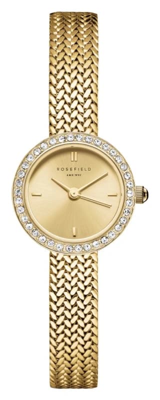 Rosefield MCGMG-M03 Mini Small Edit Gold (20.4mm) Champagne Watch
