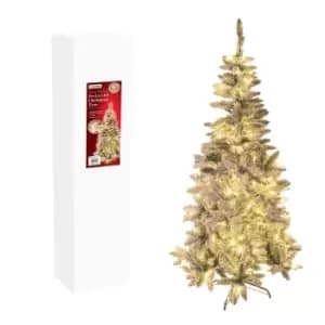 Christmas Workshop 6ft Snow Flocked Pre-Lit LED Pine Tree