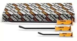 Beta Tools 965/S3 3pc Pry Bar Set - Flat Curved Ends 300/450/600mm 009650019