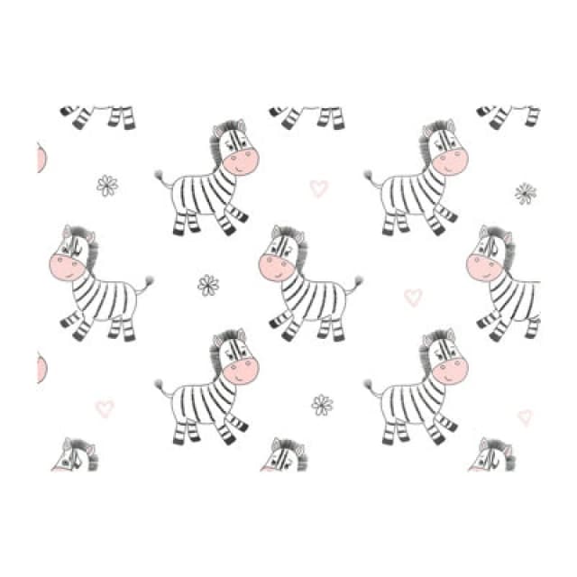 Warren Reed Designer Cute Hand Drawn Zebra Glass Chopping Board