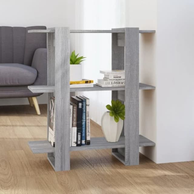 VIDAXL Book Cabinet/Room Divider Grey Sonoma 80x30x87cm Vidaxl 8720286844106
