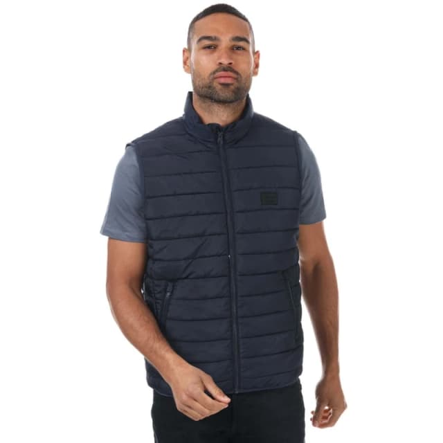 Jack and Jones Wing Body Warmer Gilet - Blue Blue S