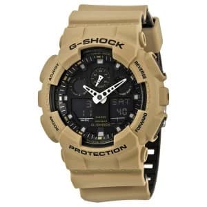 Casio G-SHOCK Military Series Analog-Digital Watch GA-100L-8A - Beige/Black