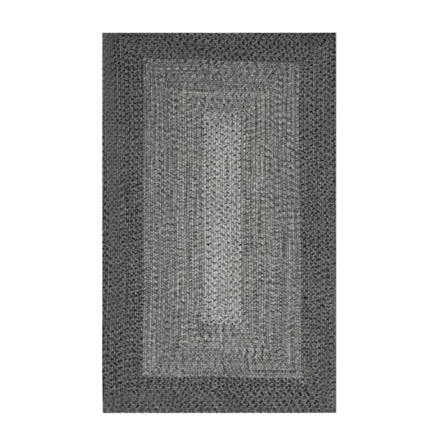 Streetwize Jute Style Rug - Dark Grey - 80cm x 150cm Grey 80x 150cm