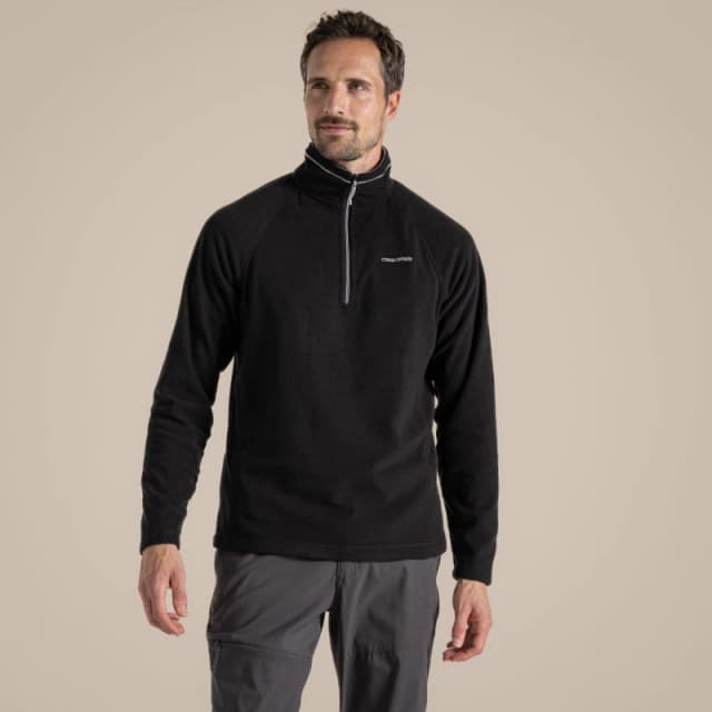 Craghoppers Craghoppers Men 'Corey VI' Half-Zip Fleece in Jet Black Size: 4X-Large Jet Black 4XL Male 5054904710485
