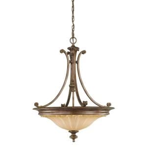 3 Light Ceiling Chandelier Pendant Light British Bronze, E27