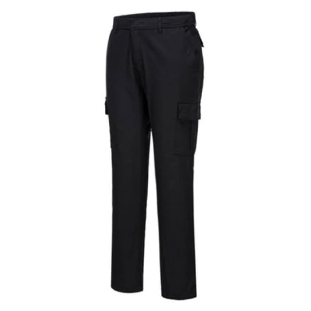 Portwest Stretch Slim Combat Trousers S231BKR48 Colour: Black