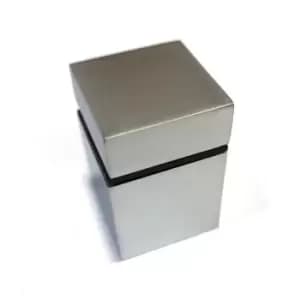 GTV Adjustable Shelf Support Glass Clamp Wall Mount Square - Colour Aluminium. S