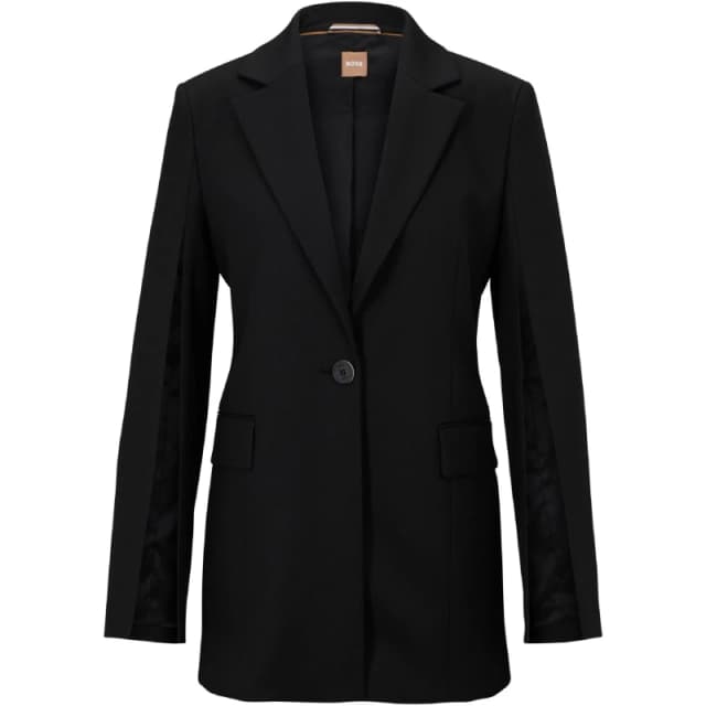 Boss Womens Jalasara Structured Blazer Black female 6 (XS)