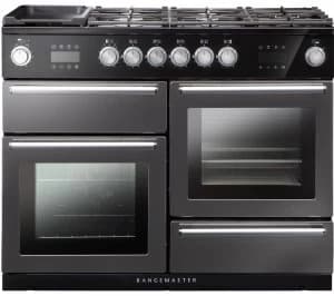 Rangemaster Nexus Steam 110cm Dual Fuel Range Cooker - Slate, Red