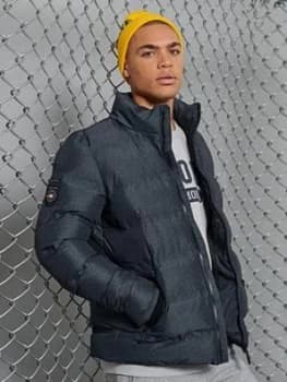 Superdry Ultimate Radar Quilt Jacket, Dark Grey, Size XL, Men