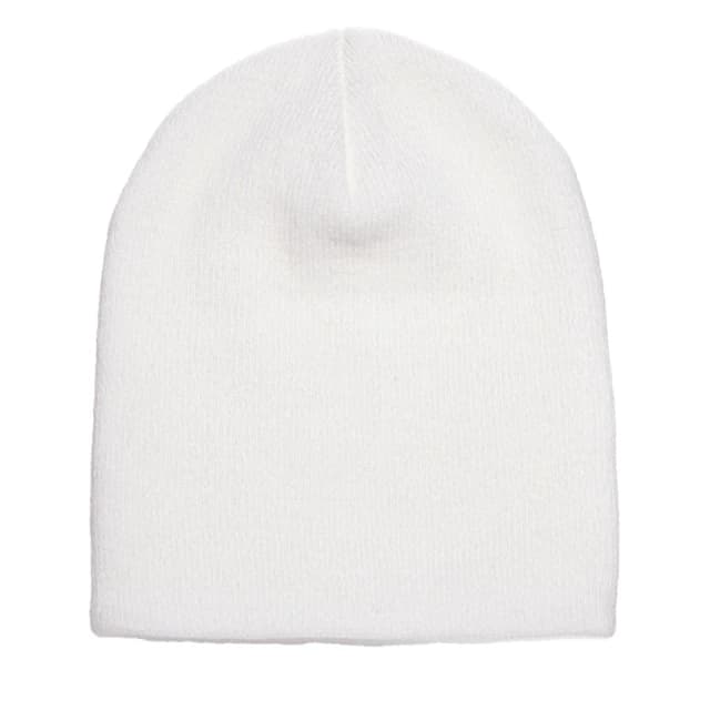 Yupoong Mens Flexfit Heavyweight Standard Beanie Winter Hat in Off-White Off-White Male One Size