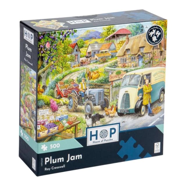 The House Of Puzzles Plum Jam 500 Piece Jigsaw Puzzle Multicolor Unisex 500 Piece