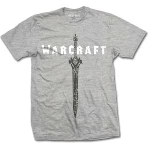 World of Warcraft - Sword Unisex Small T-Shirt - Grey