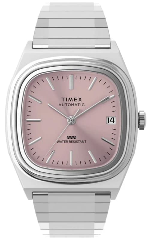 Timex TW2Y66800 Automatic 1983 E-Line (34mm) Pink Dial / Watch