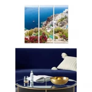 MDF169047797 Multicolor Decorative MDF Painting (3 Pieces)