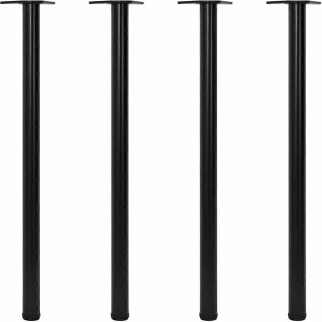 VIDAXL 4 Height Adjustable Table Legs Black 1100 mm Vidaxl 8718475946656