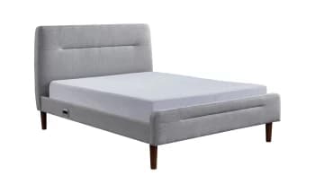 Koble Nodd Smart Double Bed Frame - Light Grey