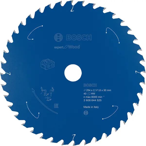 Bosch EXPERT Cordless Circular Saw Blade 254 x 30 x 40T