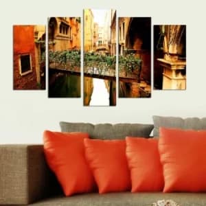 5PMDF-78 Multicolor Decorative MDF Painting (5 Pieces)