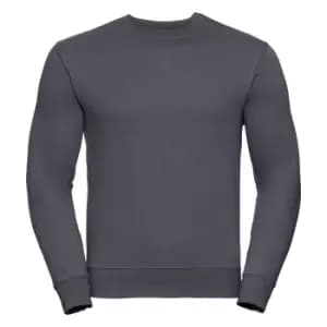 Russell Mens Authentic Sweatshirt (Slimmer Cut) (3XL) (Convoy Grey)