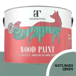 Thorndown Wetlands Green Satin Interior and Exterior Wood Paint 2.5L