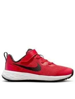 Nike Younger Kids Revolution 6 - Red/Black, Red/Black, Size 2