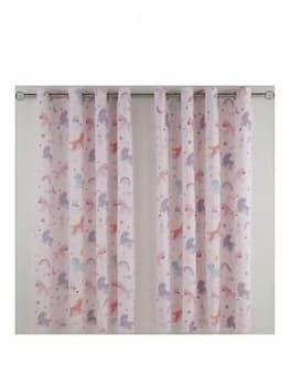 Catherine Lansfield Magical Unicorns Eyelet Curtains