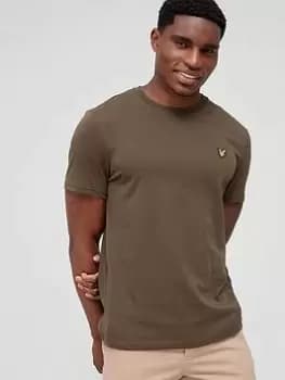 Lyle & Scott Small Logo T-Shirt - Olive , Burgundy Size XL Men