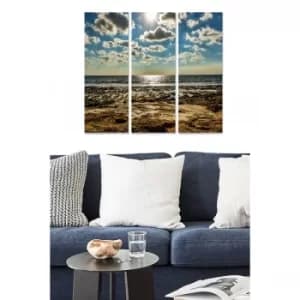 MDF3898244 Multicolor Decorative MDF Painting (3 Pieces)