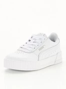 Puma Carina Childrens Trainers - White