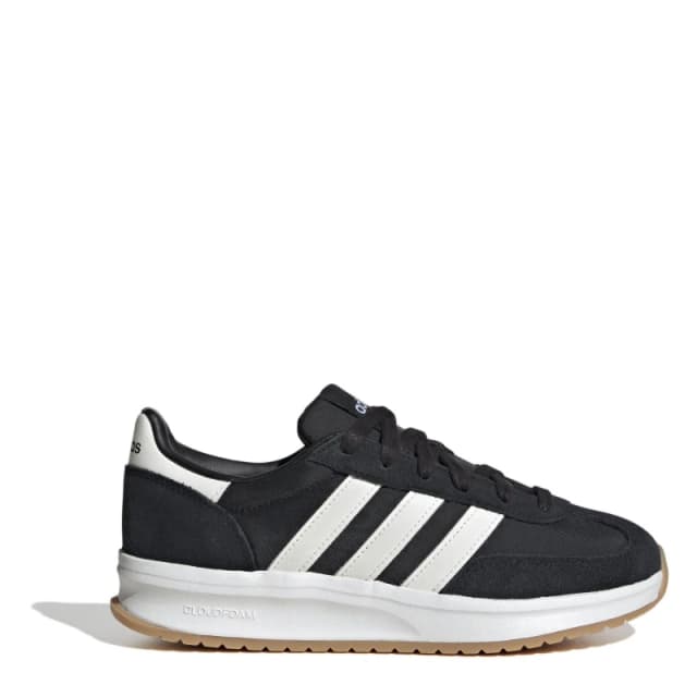 adidas Run 70s 2.0 Low-Top Trainers Womens Blk/Wht/Gum female 4 (36.7)